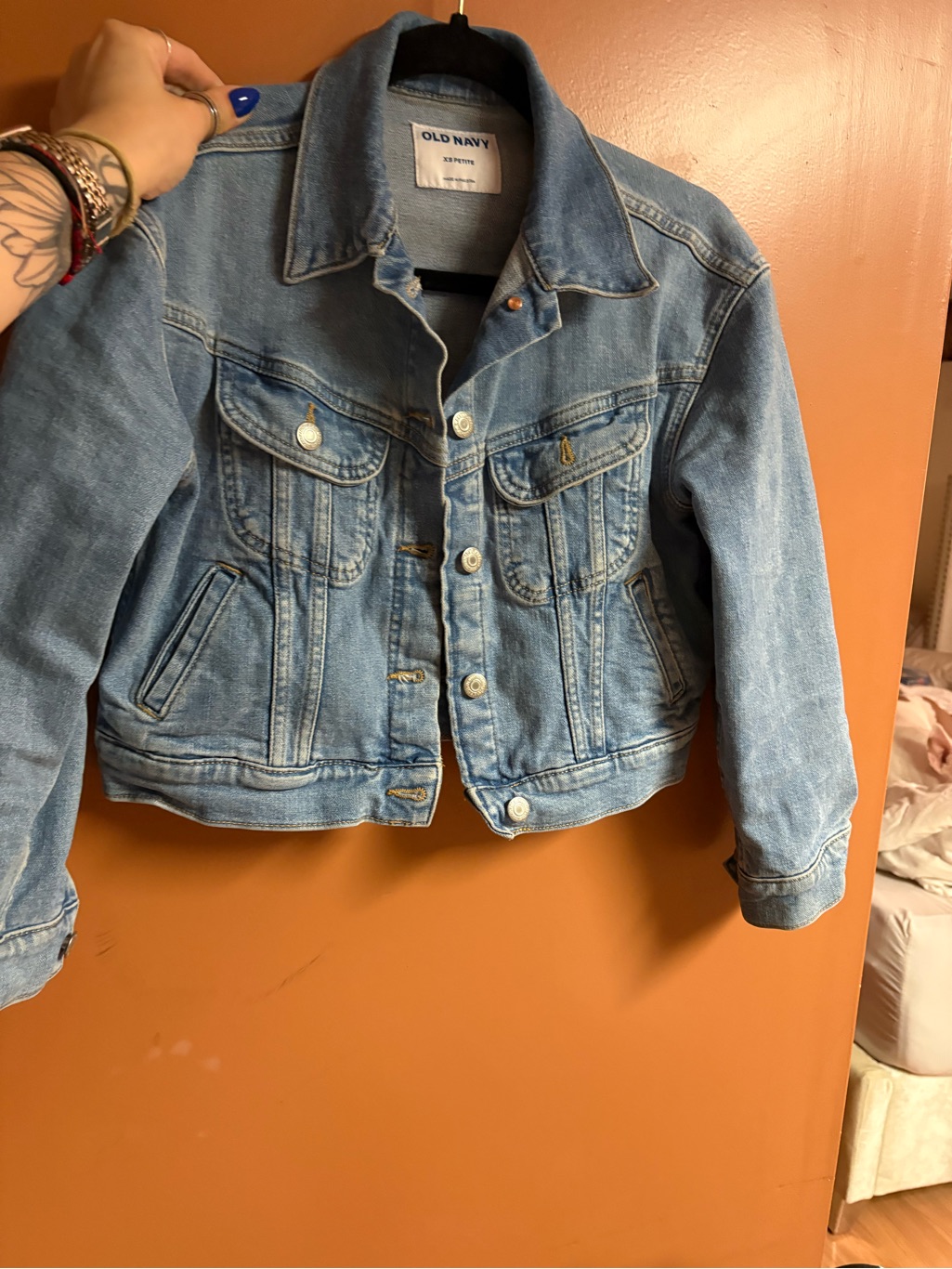 Old Navy Light Wash Blue Kids Denim Jacket